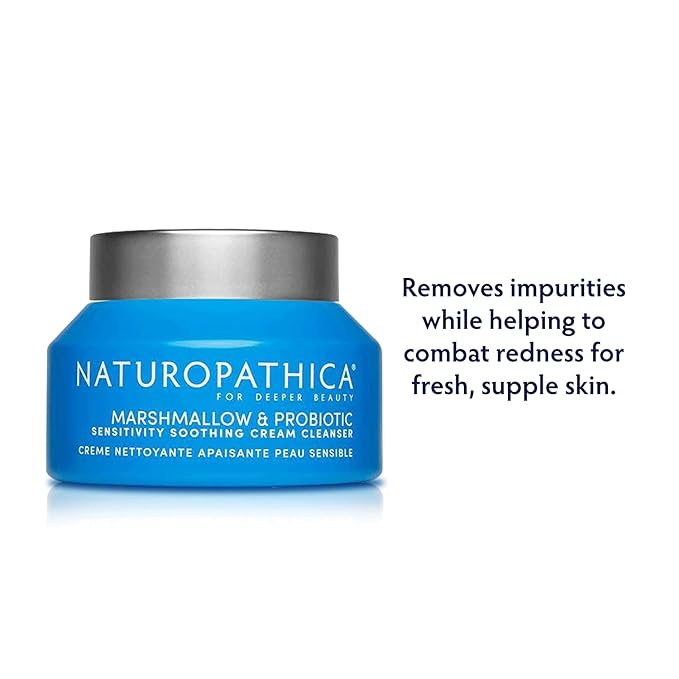 Naturopathica Marshmallow Root & Probiotic Gentle Cream Cleanser – Sensitive Skin – 2.8 oz