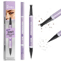 2CHILL Dual Ended Freckle Pen, 2 in 1 Microblading Fake Freckles and Eyebrow Pen, Waterproof Natural Lifelike Freckle Stamp, Faux Makeup Last All Day (03 Dark Brown)