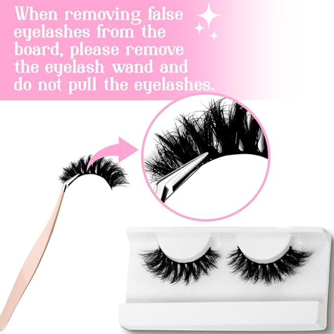 3D5D False Eyelashes 15-18mm Includes 3 Styles 27 Pair PACK Mix Cross Fluffy Natural Look Luxury Volume Faux Mink Lashes Reusable Strip Lashes, Mulitpack