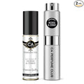 CA Perfume Duo Impression of Incense & Cedrat For Women And Men Perfume Layering Set Long Lasting Travel Size EDP + Body Oil Roll-On Bottle 0.27 Fl Oz+0.33 Fl Oz