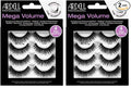 Ardell False Eyelashes Mega Volume 252, 2 pack (4 pairs per pack)