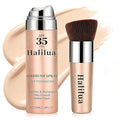 Airbrush Makeup Foundation,SPF 35 Full Coverage Foundation for Mature Skin, Older Women and Middle-aged，Lightweight & Moisturizing, Buildable Coverage Skin Tone Correcting,Radiance Skin (1# Natural)