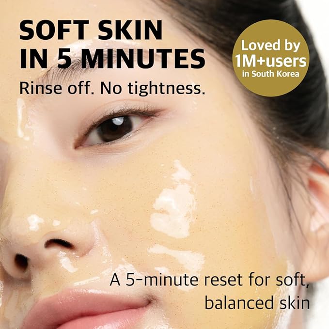 Lemon Honey Face Mask for Hydrated, Balanced Skin - 5-Minute Rinse-Off Facial Mask with Gentle Exfoliating Sugar, Soft After-Feel & Fresh Glow, 3.52 oz (100 g)