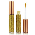 Glitter-Eyeliner,Yellow Giltter-Eyeliner, Long-lasting Waterproof Eye-Glitter Makeup, Silver, Gold, Purple Green High-pigmented Colorful Eye Liner Liquid