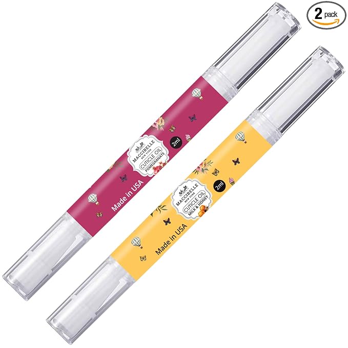 Pure Cuticle & Nail Oil Pen 2ml Heals Dry Cracked Cuticles (Milk & Honey + Pomegranate)