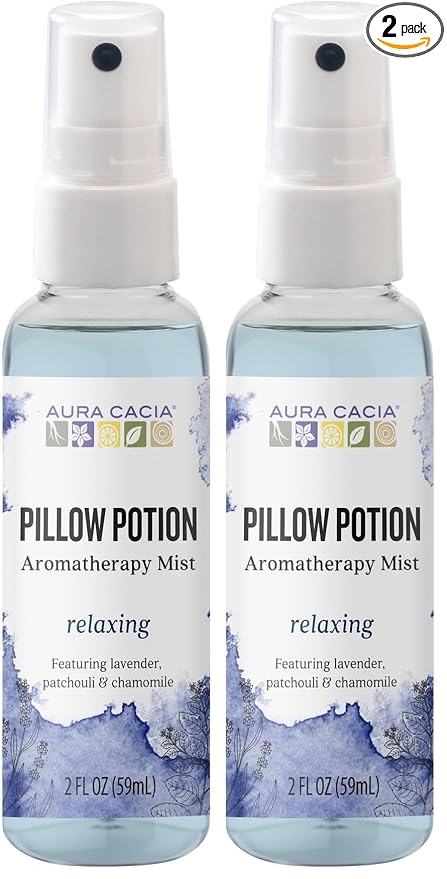 Aura Cacia Essential Solutions Mist, Pillow Potion, 2 Fluid Ounce (Pack of 2)