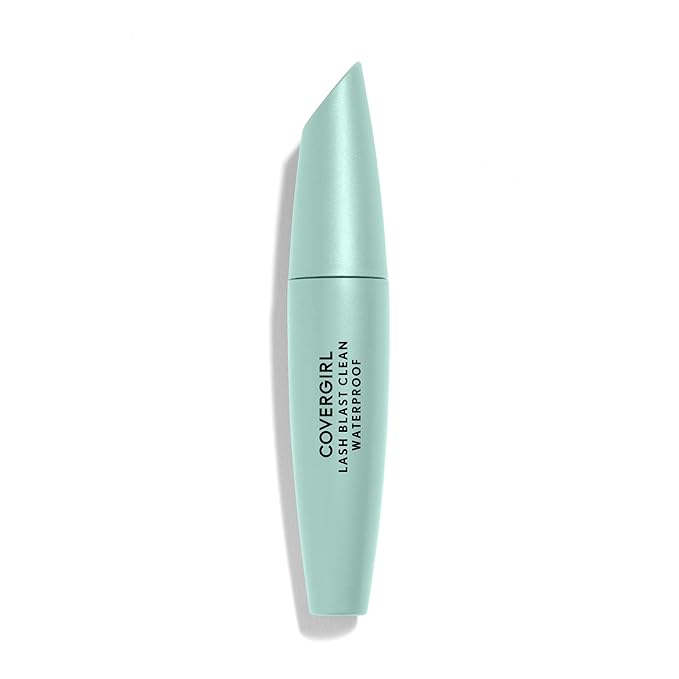 CoverGirl Lash Blast Clean Volume Waterproof Mascara, Vegan Formula, Volumizing, Smudge-Proof, Black Brown, 1 Count