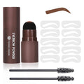 YOUNG VISION Eyebrow Stamp Color Set, Eyebrow Colors Shaping Kit, Long-Lasting Eyebrow Pomade for Women Girl, Cruelty-Free plantillas para la cejas (natural brown)