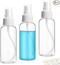 3 Pack Small Spray Bottle, 2.7oz/80ml Travel Spray Bottle, Empty Fine Mist Spray Bottles, Refillable Mini Spray Bottles with Labels