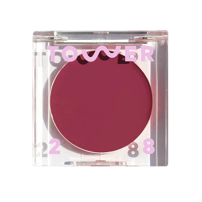 Tower 28 BeachPlease Cream Blush + Tinted Lip Balm - Multi-Use Lip Tint + Dewy Blush for Cheeks With Aloe Vera + Green Tea - Vegan, Non-Comedogenic Makeup for Sensitive Skin - After Hours (0.16 oz)
