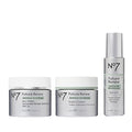 No7 Future Renew Damage Reversal Skincare Set - Anti Aging Face Serum (.33 Fl Oz), Day Cream with SPF 25 (1.69 Fl Oz) & Night Cream (1.69 Fl Oz) - Reverses Visible Signs of Sun Damage - 3-Piece Set | Damage Reversal, Day Cream, SPF 25, Night Cream
