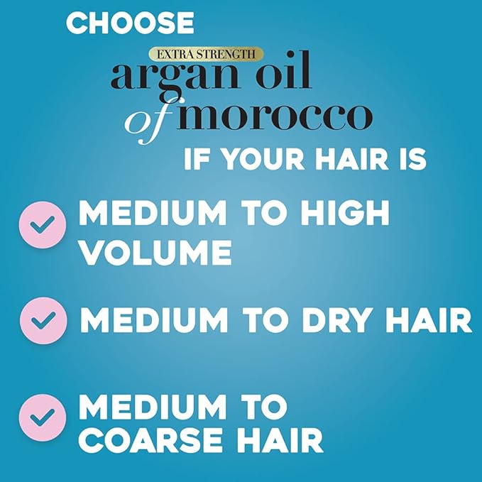 OGX Extra Strength 13 Fl Oz Hydrate & Repair Argan Oil of Morocco Shampoo & Conditioner for Dry, Damaged Hair Bundle