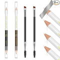 Eyebrow Pencil, Waterproof Professional Makeup Micro Brow Pencil,Eyebrow Pencil Case With Double Head And Eyebrow Brush Ultra Fine Hard Pen Refill