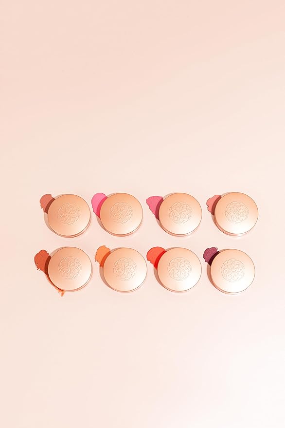 YENSA Super Serum Silk Cream Blush for Cheeks - Buildable Cheek Blush Formulated with Superfoods - Dewy Airbrushed Finish - Nourishing & Hydrating - Silky Cream Formula - Peach Sunset (0.21 oz)
