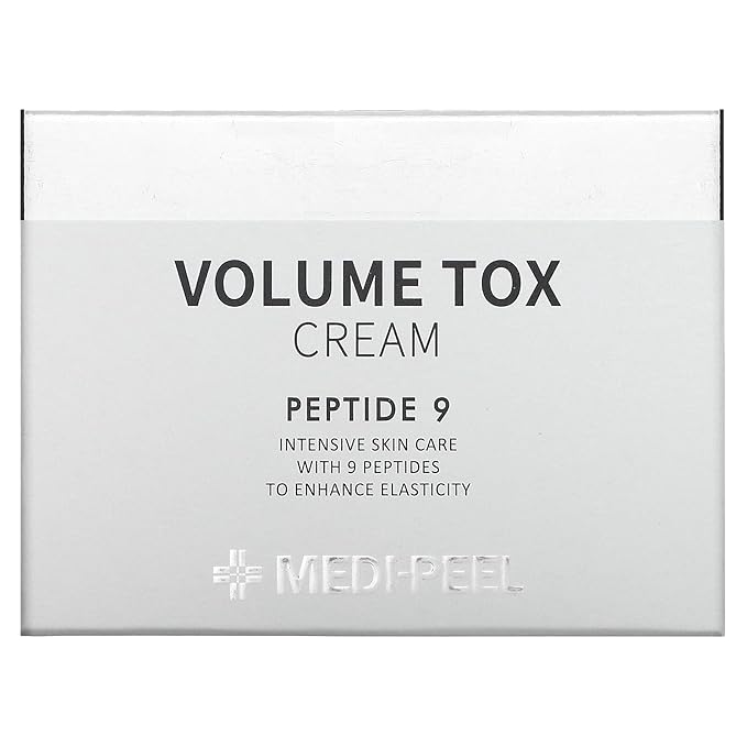 Medi-Peel Peptide 9, Volume Tox Cream, 1.76 oz (50 g), Anti-wrinkle cream, Collagen, Hyaluronic acid, Moisturizing Cream, Enhance Elasticity, Anti-aging, Volumize Skin, Korean skincare