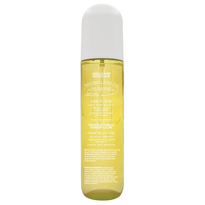 Pacifica Vanilla Whip Body Mist, 5 oz (148 mL), Vegan & Cruelty-Free, Mood-Activating Fragrance Spray, Odor Neutralizing, Skin Hydrating, Phthalate-Free