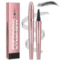 Microblading Eyebrow Pen, 2026 Upgraded 4-Tip 3D Waterproof Eyebrow Pencil, Premium Eye Brow Pen Natural Magic Eyebrow Makeup Fine Stroke Contouring Pencil Long-Lasting Stay on All Day (Black)