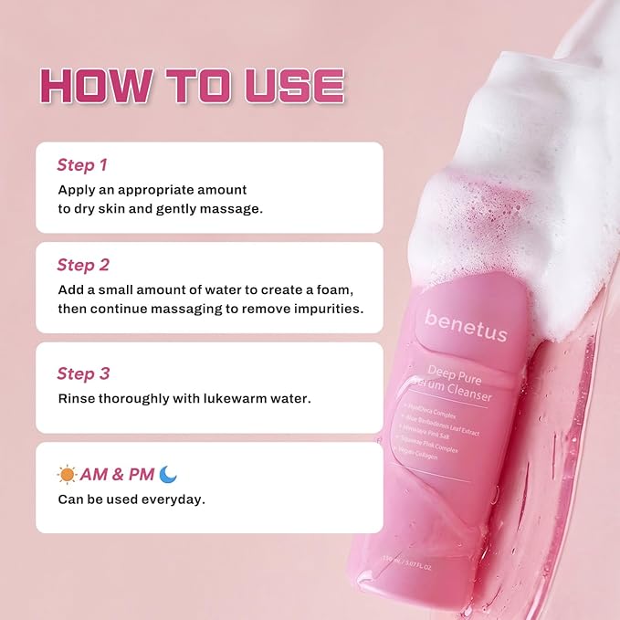 Hydrating Pink Aloe Gel Cleanser, Low pH Daily Face Wash with Probiotic Ferment & Hyaluronic Acid to Nourish Skin, Non-Stripping Foaming Korean Cleanser, 5.07 fl oz
