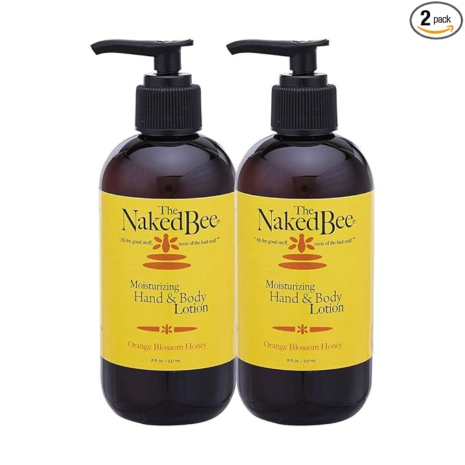 The Naked Bee Orange Blossom Honey Hand & Body Lotion, 8 oz - 2 Pack