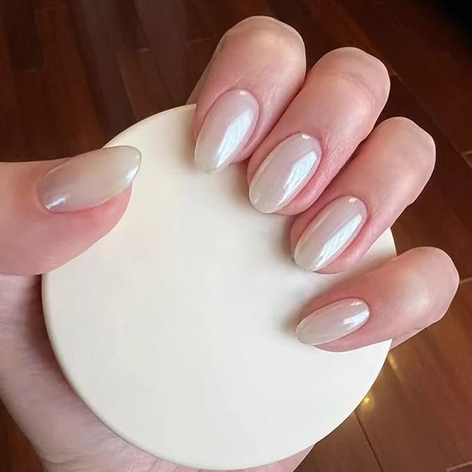 Magic White Pearl Chrome Nail Powder Solid Shell Fairy Glitter Nails Art Powder Holographic Ice Transparent Mermaid Moonlight Effect Manicure Pigment With Tool