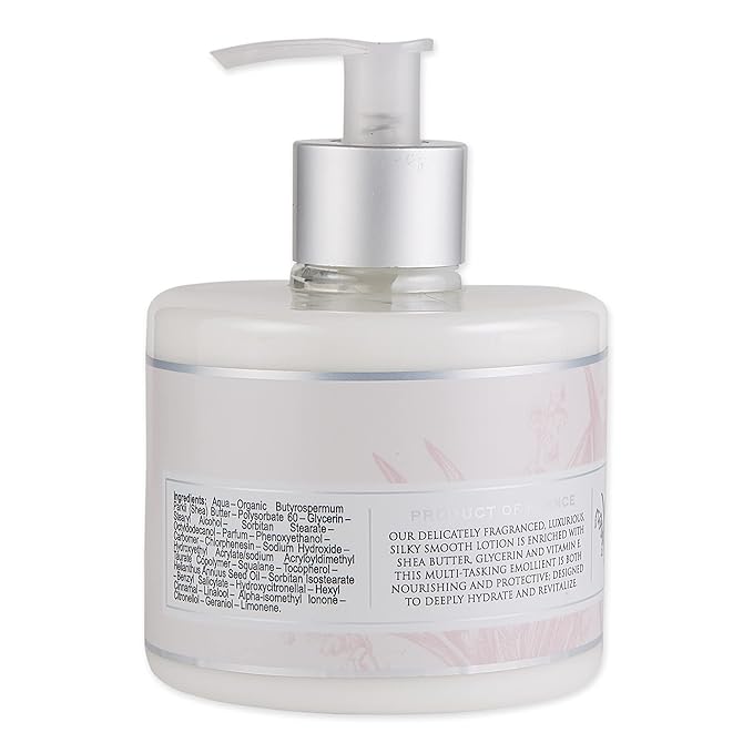 Pre de Provence Collection Shea Butter Enriched Silky Smooth Emollient Hand Lotion, Lily of the Valley, 11 Fl Oz