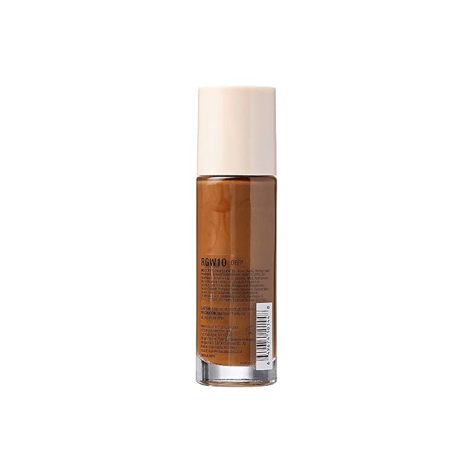 Ruby Kisses Glowy Skin Filter Foundation - All-in-1 Primer, Skin Tint & Highlighter, Hydrating Light Coverage with Squalane, Natural Dewy Finish, Luminous & Radiant Glow (Deep)