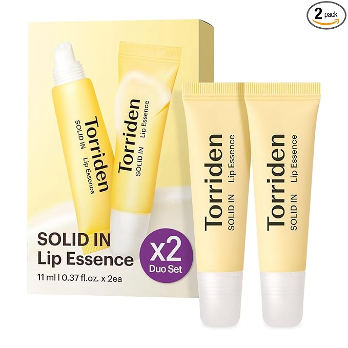 Torriden SOLID In Ceramide Lip Essence 0.37 fl.oz * 2 (Pack of 2) | Moisturizing Lip Essence for Glowy, Plumped, and Radiant Lip | Korean Lip Balm