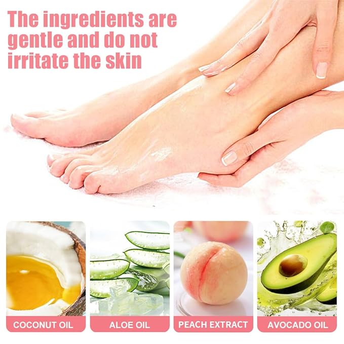 60% Urea Cream plus 2% Salicylic Acid - 1.41 oz Urea Foot Hand Cream Stick for Repairing Restore Balm, Cracked Hands Elbows Feet Knees, Moisturizes and Hydrates the Dry & Dead Skin (Peach*2, 1.41 oz)