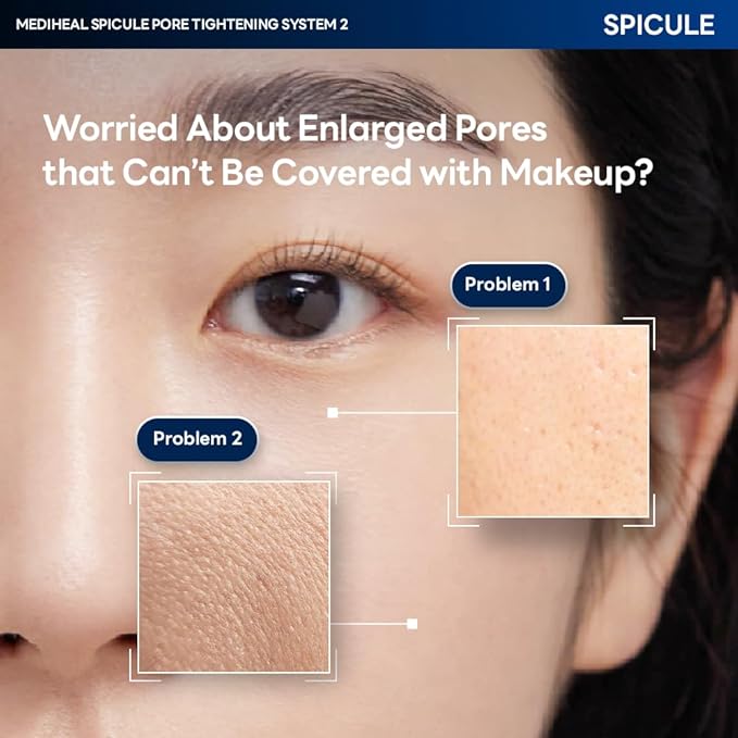 Mediheal Collagen Spicule 3000ppm Intensive Serum – Micro Needle Serum for Pore Care, Soothing & Skin Texture Improvement, 2-Step,Collagen Spicule Ampoule and Gel Mask Set,Skin Booster,10pcs