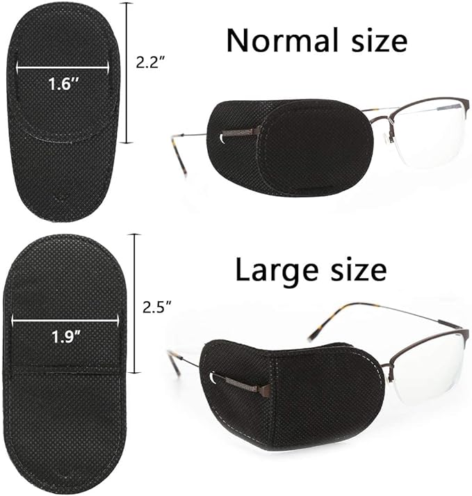 Eye Patches for Adults Kids Eye Patch for Glasses Treat Lazy Eye Amblyopia Strabismus for Left or Right Eyes