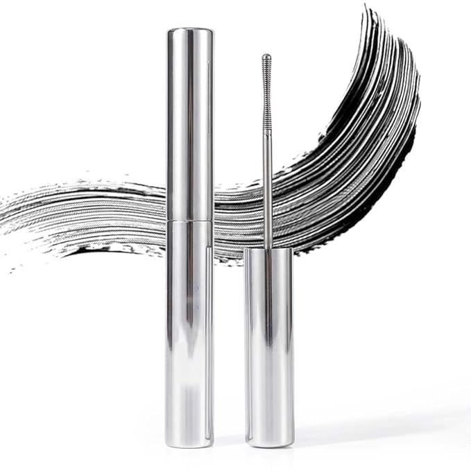 Waterproof Iron Mascara for 3D Curling, 2026 Ultra-Fine Metal Wand Tubing Mascara with Fibers, Extreme Lengthening & Volumizing, Smudge-Proof No Flaking Eyelash Extension (1pcs)