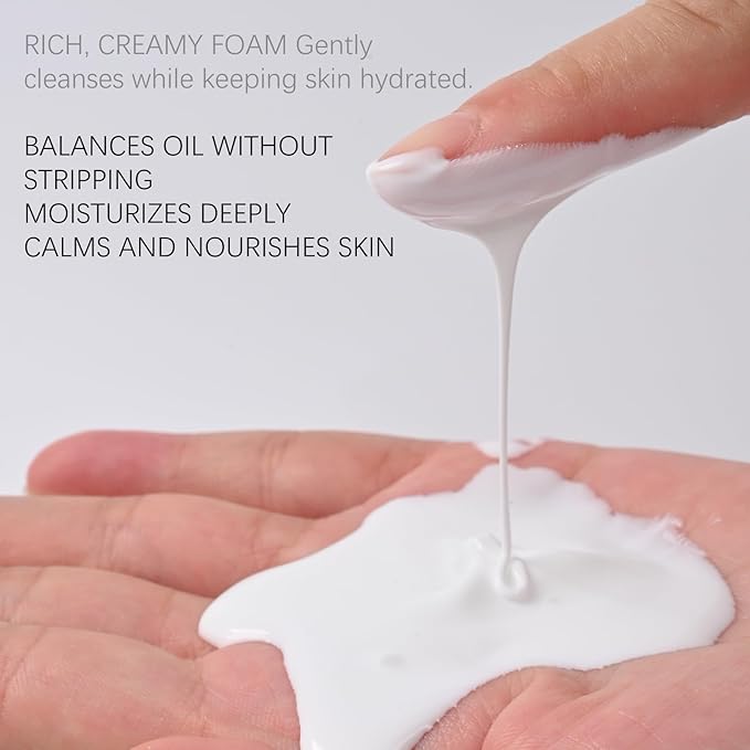Aspira Joyslotic Amino Acid Facial Cleanser for Dry & Sensitive Skin, Gentle Hydrating Face Wash with Magnolia Oil & Plant Extracts, Fragrance-Free, Sulfate-Free, 4.23 fl oz