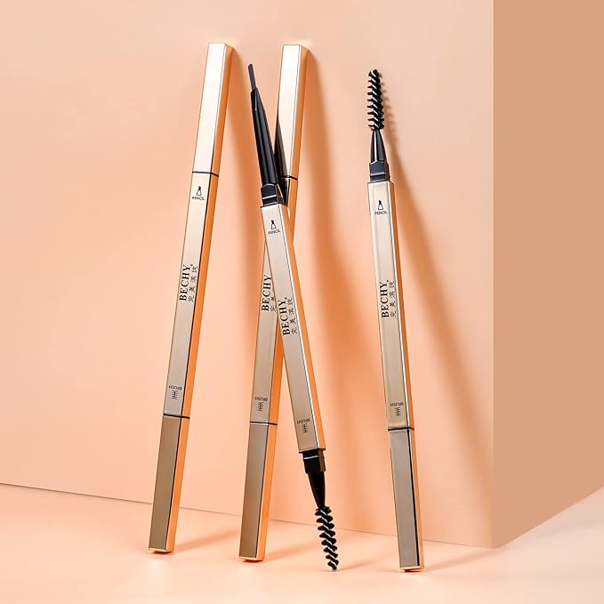 Eyebrow Pencil,Waterproof Long-Lasting Microblading Ash Brown Brow Pencil,Natural Eyebrow Makeup Ultra Slim Defining Eyebrow Pencils
