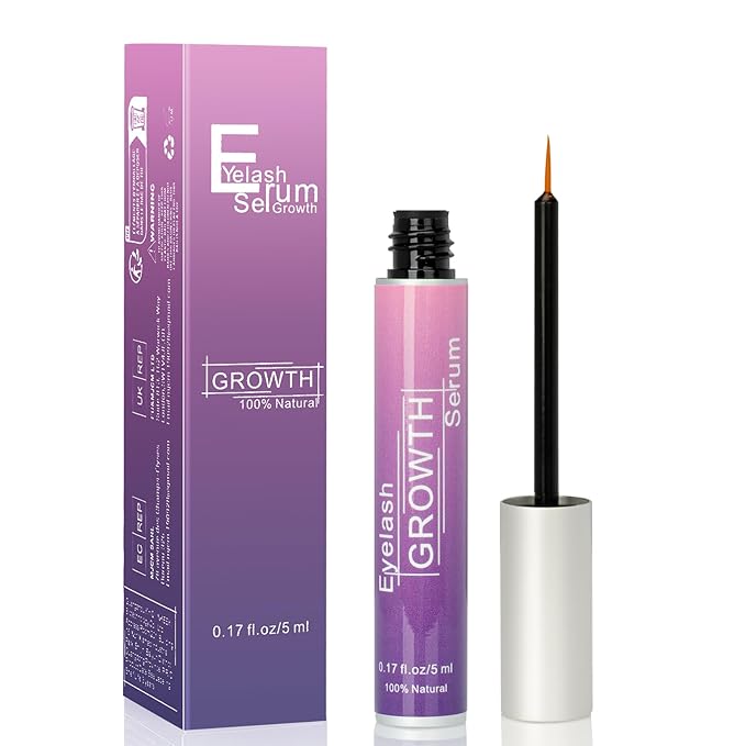Premium Eyelash Growth Serum, Eyebrow Growth Serum, 18 Plant Extracts for Advanced Lashes Enhancer Longer, Fuller and Thicker, Natural Beauty Enhancement (4.79ml)