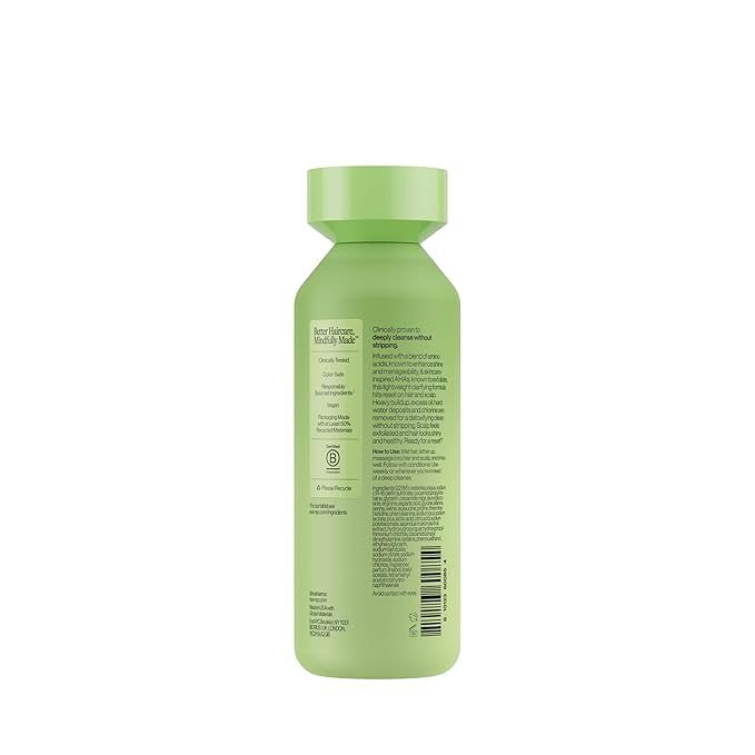 Eva NYC Sulfate-Free Detox Clarifying Shampoo for Buildup, Oil, Hard Water + Chlorine - Weekly Non-Stripping Hair + Scalp Shampoo for Healthy-Looking Hair - Amino Acids + AHAs - Lavender Scent -10floz