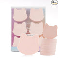6-Pack Pink Makeup Sponge Set, Cosmetic Powder Puff-Adorable Non-Latex Beauty Blending Sponges for Foundation, Liquid, Cream, Reusable & Easy to Clean