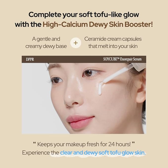 SOYCUBE ExoRepair Serum, Glow Enhancing, Glass Skin, Korean Skincare, Soy Peptide, Milk Infused, Lightweight Facial Serum for Damaged Skin Barrier, Daily Repair & Hydration (1.01 fl.oz / 30ml)