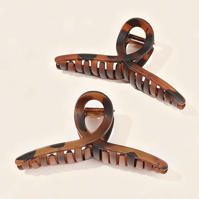 Big Hair Claw Clips for Women - Extra Large Jaw Clips for Thick Long Hair Strong Holder Cute Large 5.1 Inch, 4 Pcs Hair Clips