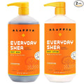 Alaffia Body Wash & Body Lotion Set, EveryDay Shea, Unscented – Gentle Skin Cleanser & Moisturizer for Normal to Very Dry Skin, 32 Oz Ea