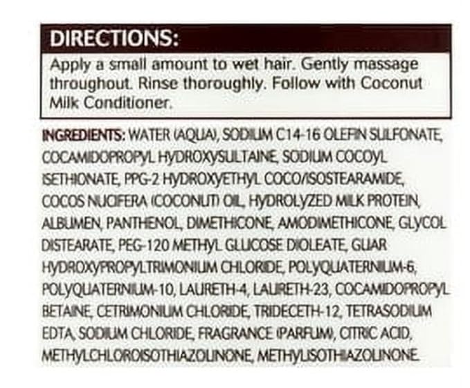 Equate Beauty Coconut Milk Moisturizing Nourishing Daily Shampoo, 33.8 fl oz