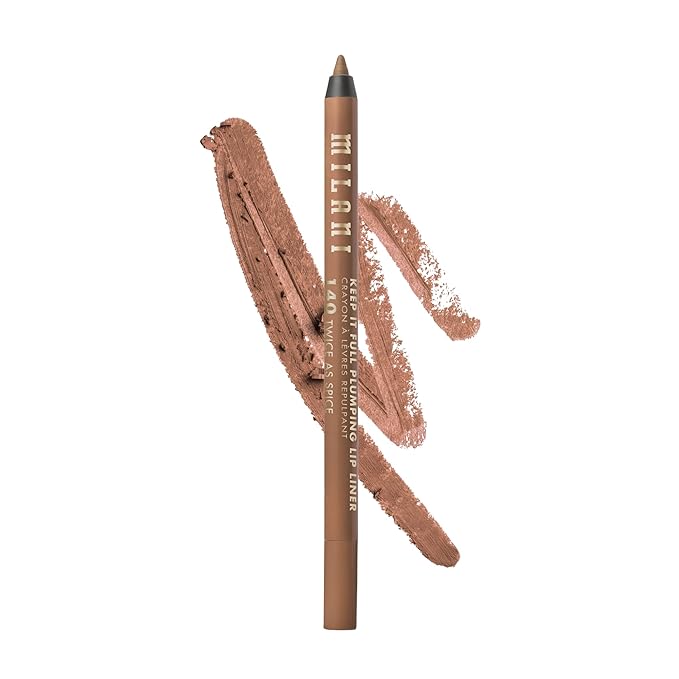 Milani Keep It Full Plumping Lip Liner - Long-Lasting Creamy Pencil for Visibly Fuller Lips - 8-Hour Wear with Chili Extract & Maxi-Lip - Vegan & Cruelty-Free, Made in USA, Twice As Spice