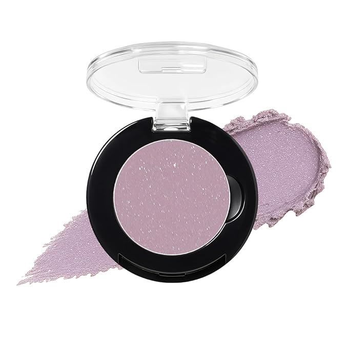 Refillable Eyeshadow Palette - Matte/Glitter/Duo-Chrome Pressed Powder & Cream Formula, Neutral/Shimmer/Smokey Multichrome, Travel-Friendly Iron Pan Refills (ShImmer, D74)