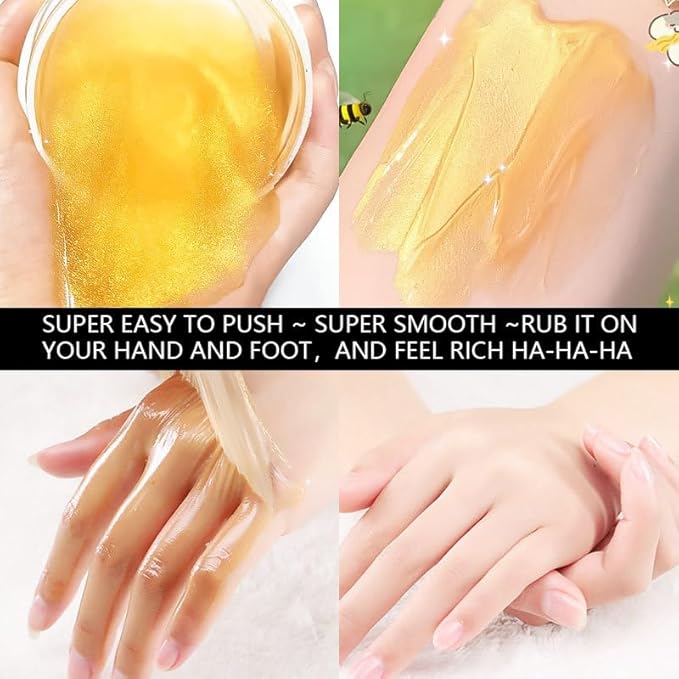 Turmeric Hand and Foot Peel Mask- Moisturizing Hydrating Nourishing Exfoliating Hand Film Hands Care Paraffin with Vitamin C & Turmeric - 1.76 Oz