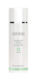 Sanitas Skincare Sensitive Skin Cleanser, Ultra Mild, Protective Cleanse, Fragrance Free, Aloe Vera, Beta Glucan, 5 Ounces