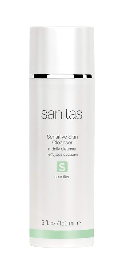 Sanitas Skincare Sensitive Skin Cleanser, Ultra Mild, Protective Cleanse, Fragrance Free, Aloe Vera, Beta Glucan, 5 Ounces