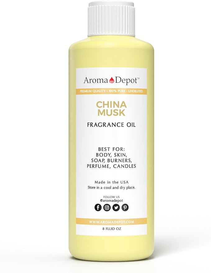 Aroma Depot 8 oz / 8 Ounce China Musk Unisex Perfume/Body Oil Our Interpretation, Premium Quality Uncut Fragrance Oil