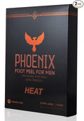 (Pack of 2) Phoenix Foot Peel for Men - Extra Large - Extra Strength - Cinnamon - Exfoliating Dry Feet Treatment - Callus Remover - Paraben and Fragrance Free -