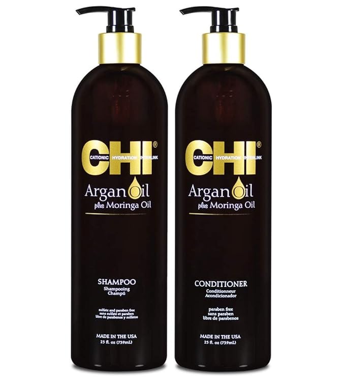 Chi Argan Oil Plus Moringa Oil Shampoo & Conditioner Duo 25oz