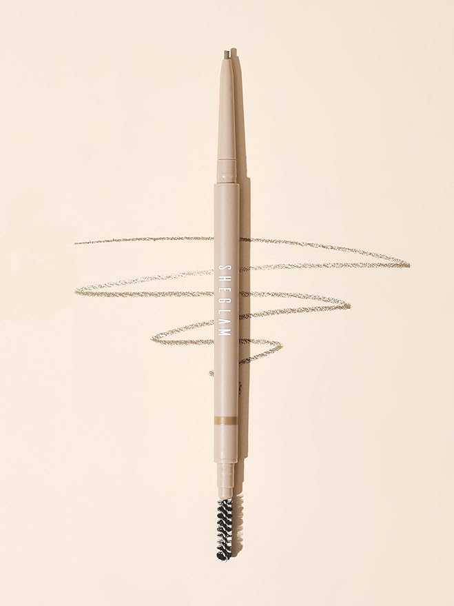 SHEGLAM Insta-Fill Eyebrow Pencil Long Lasting Non-Sticky Sweatproof Matte Eye Brow Pen Makeup-Blonde