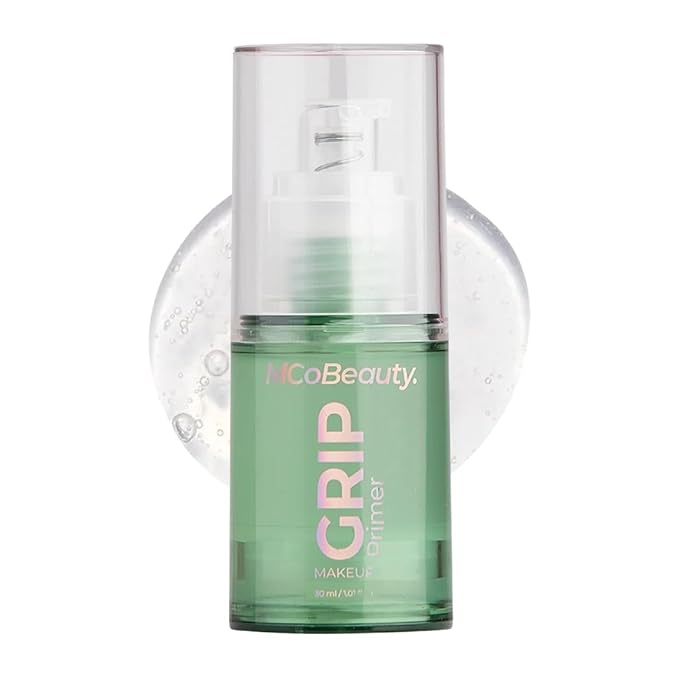 MCoBeauty - Grip Primer - Grippy Hold Lightweight Makeup Primer - Hydrating Gel Base Face Primer with Moisturizing Ingredients - Aloe Vera, Niacinamide & Vitamin E - Preps Skin for Long-Lasting Makeup
